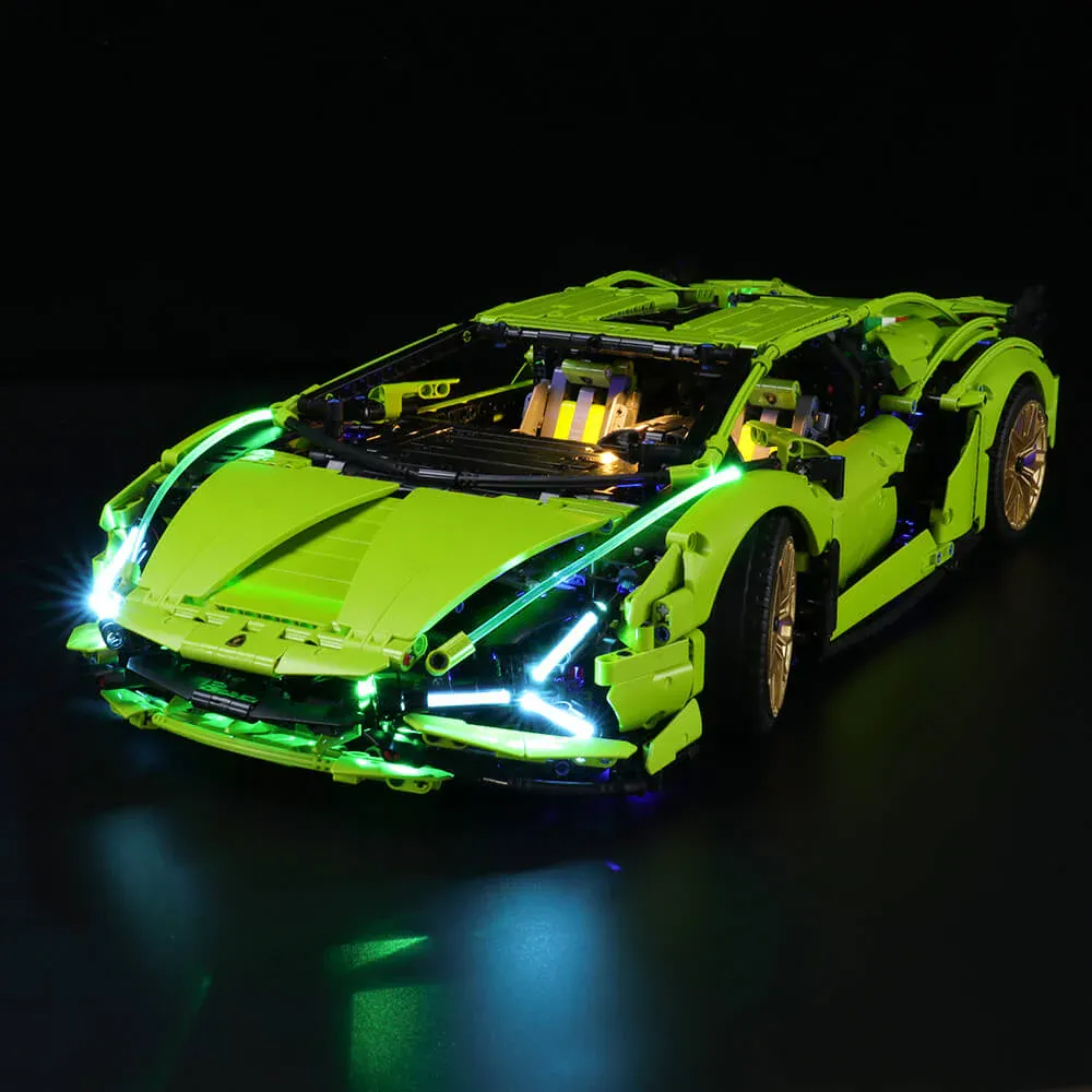 LEGO 42115 Lamborghini Sian FKP 37 - BRIKSMAX LIGHTS - Image 4