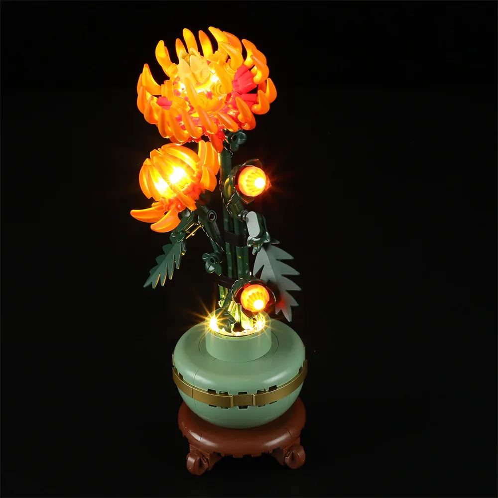 LEGO 10368 Chrysanthemum - BRIKSMAX LIGHTS - Image 5