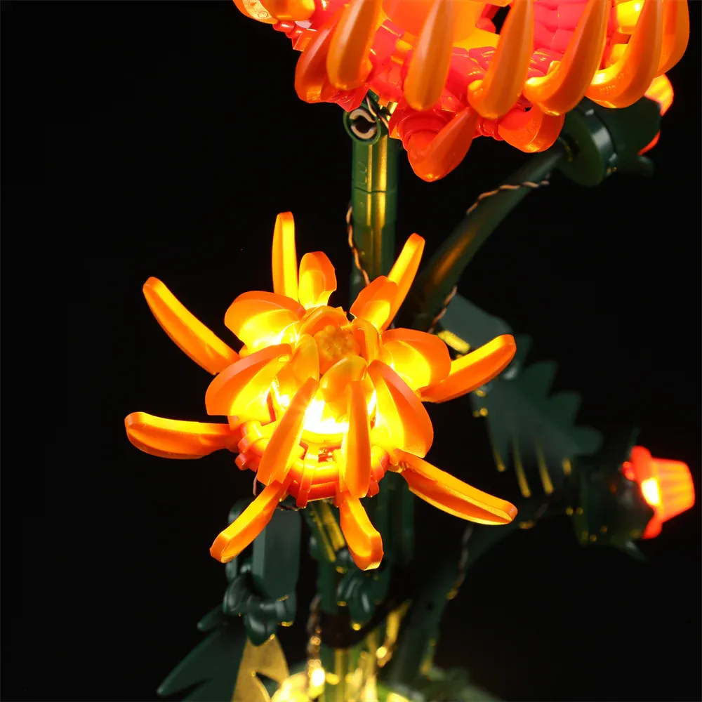 LEGO 10368 Chrysanthemum - BRIKSMAX LIGHTS - Image 2